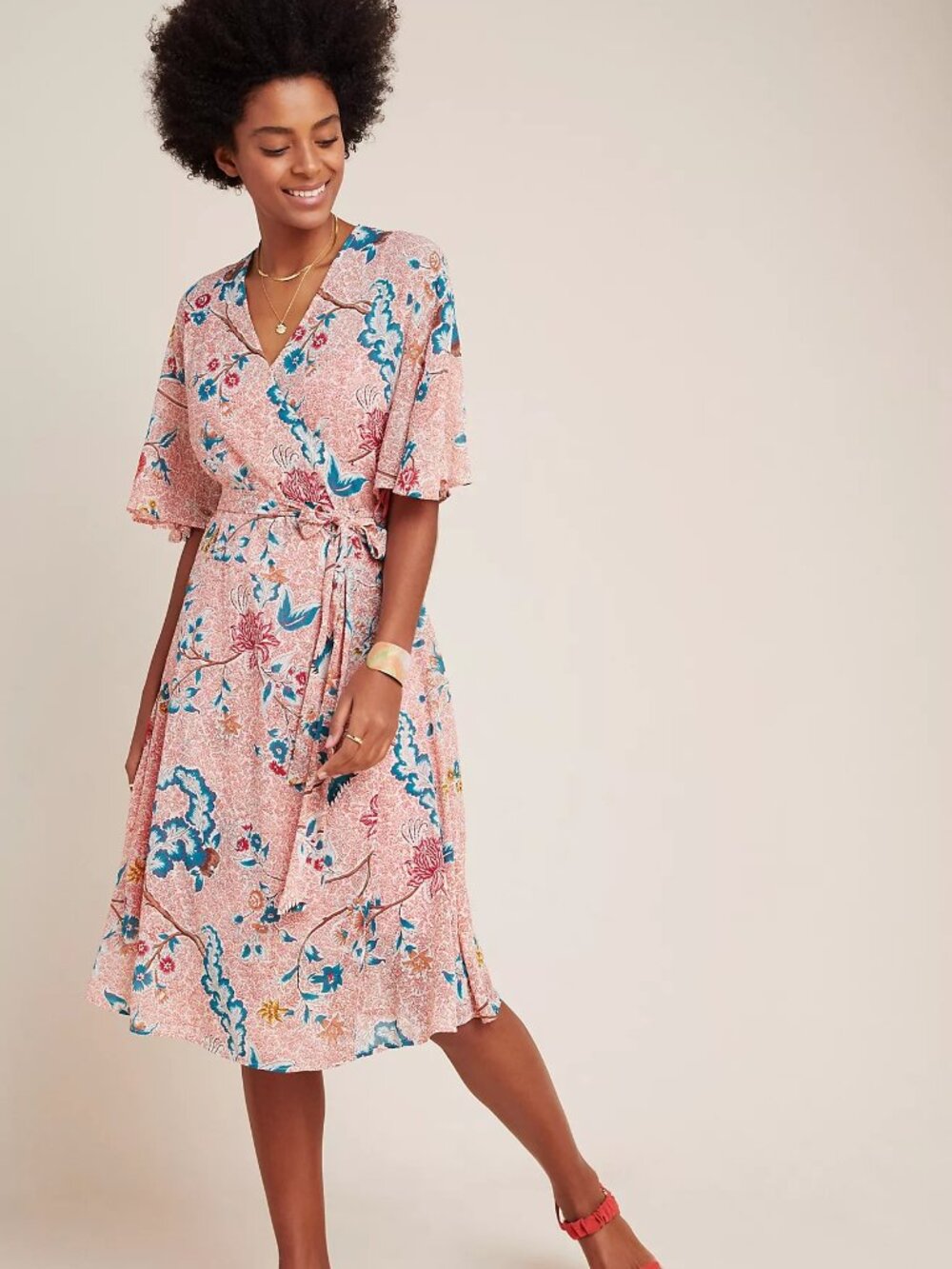 Maeve by Anthropologie Adelaide Wrap Dress – Floral – Size 1X
